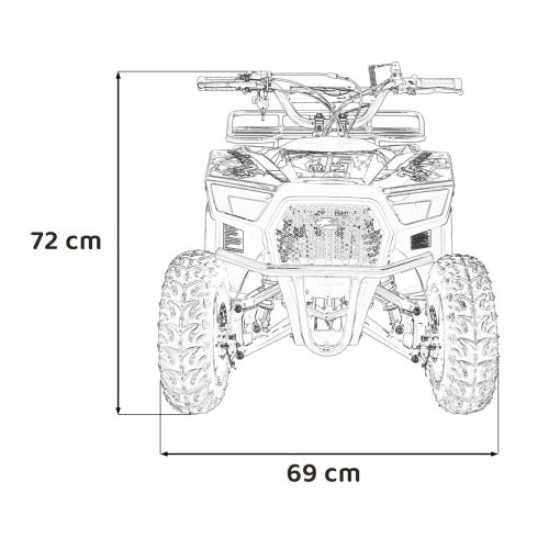 Quad Spalinowy 49CC SIRIUS Czerwony PSP.ATV-13A.CR
